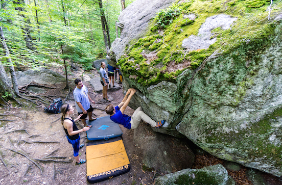 Bouldering with Outdoor Education
