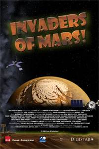 movie poster with a illustration of Mars