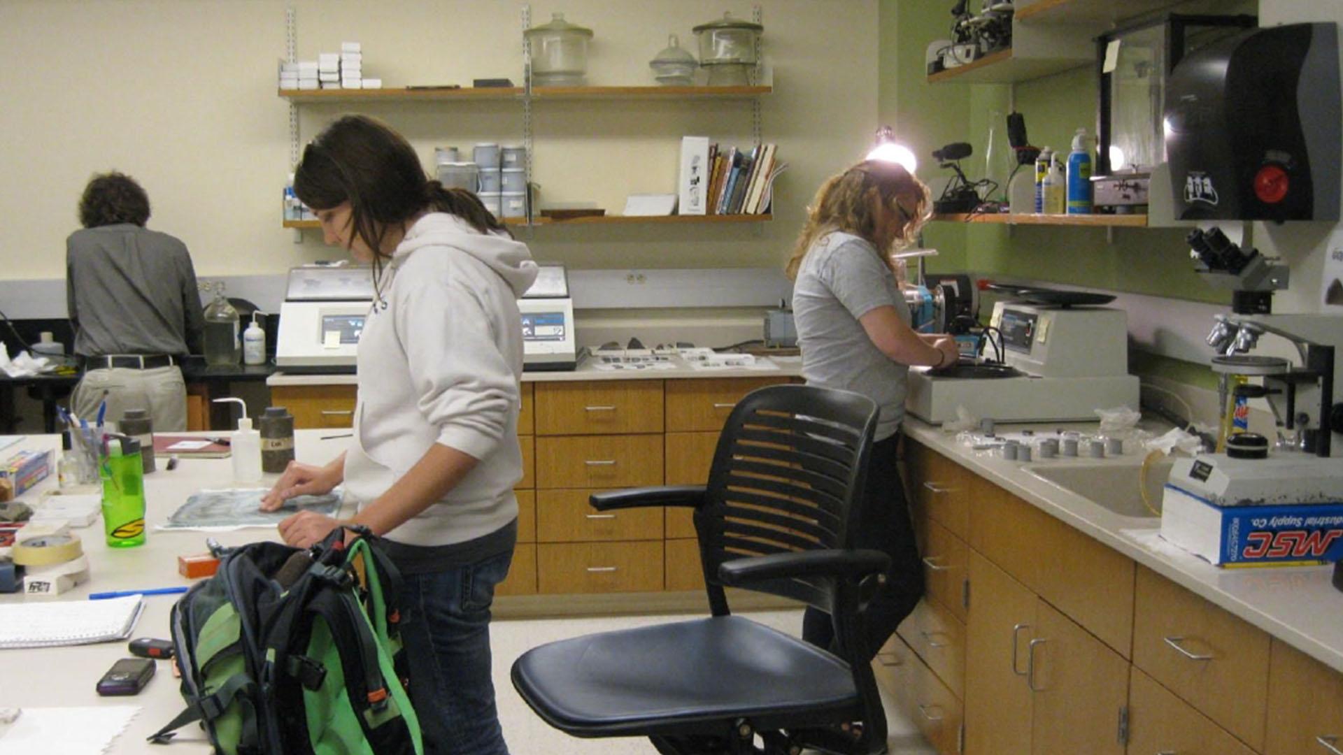 Students in the “Rock room”