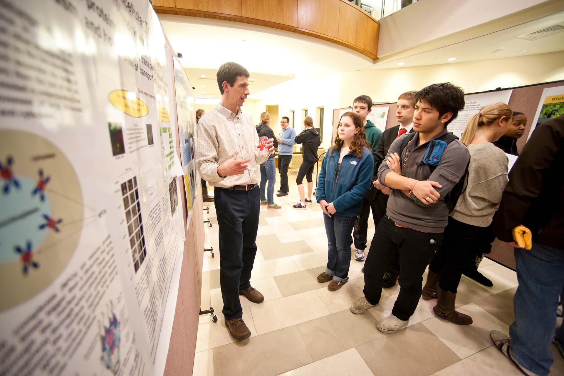 Biology professors presented their research and the biology honor society sponsored the Tri-Beta Chili Cook-Off.