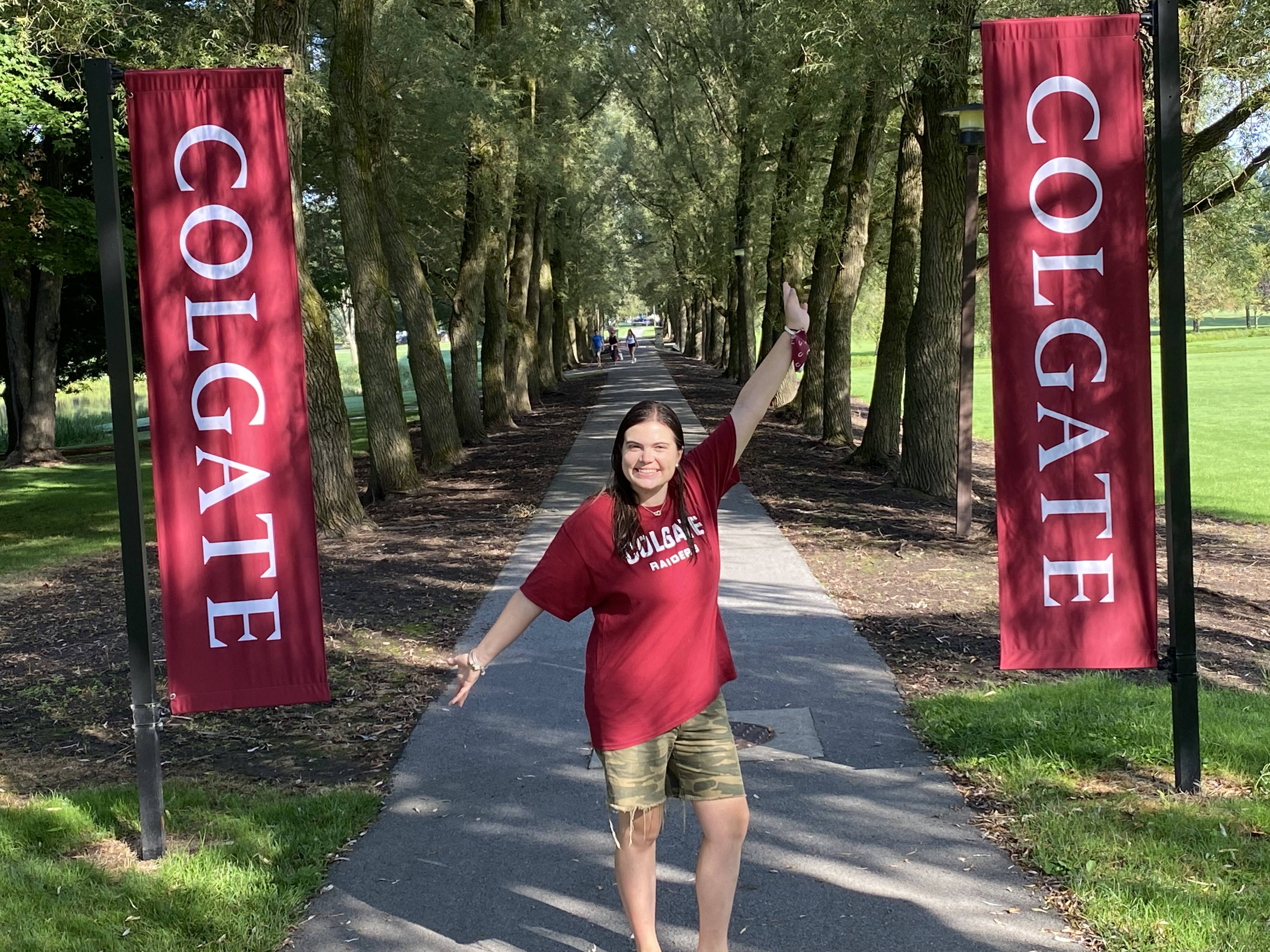 Katie’s first day on campus in August 2021