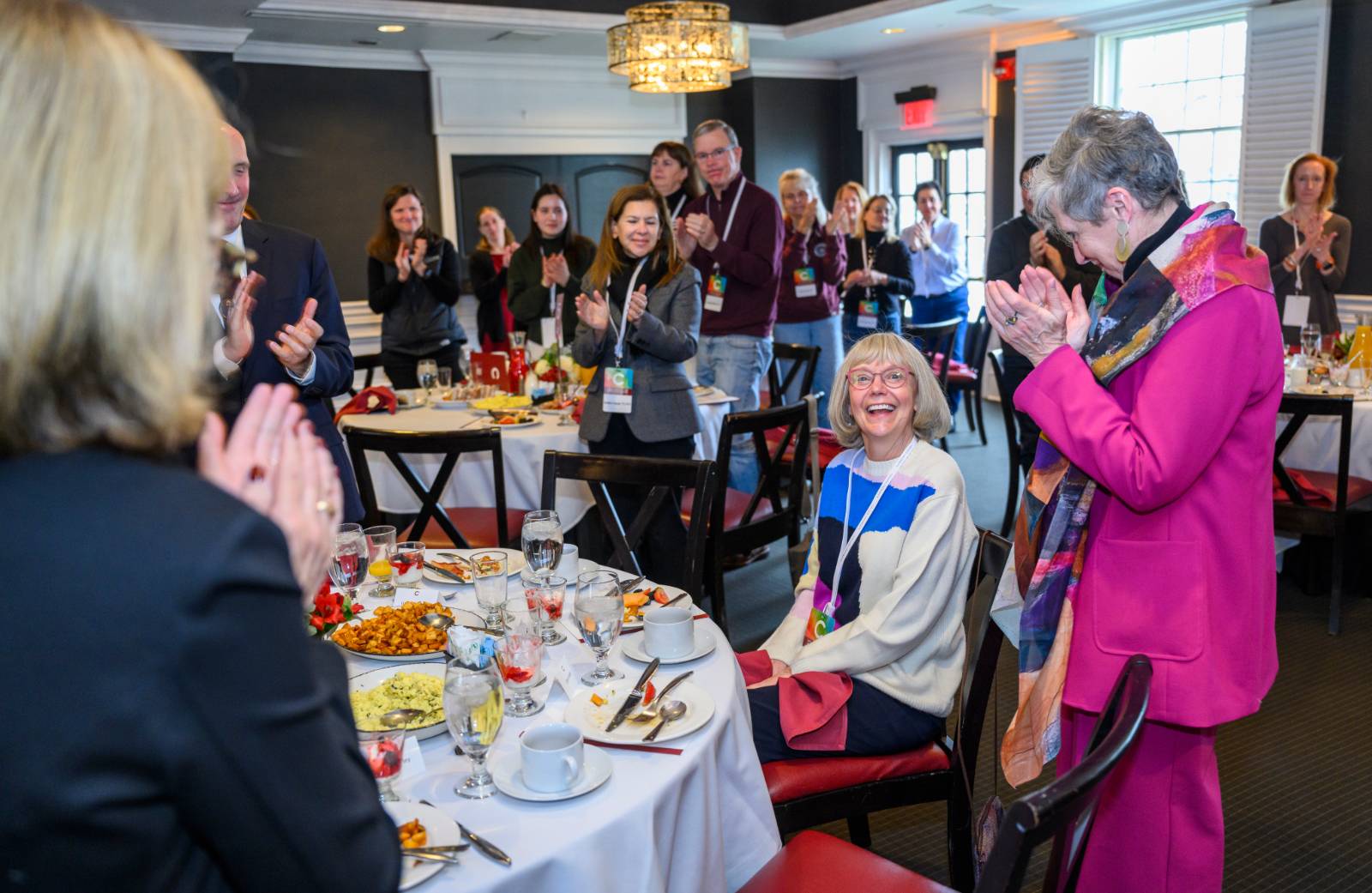 Rebecca Chopp at WLC brunch