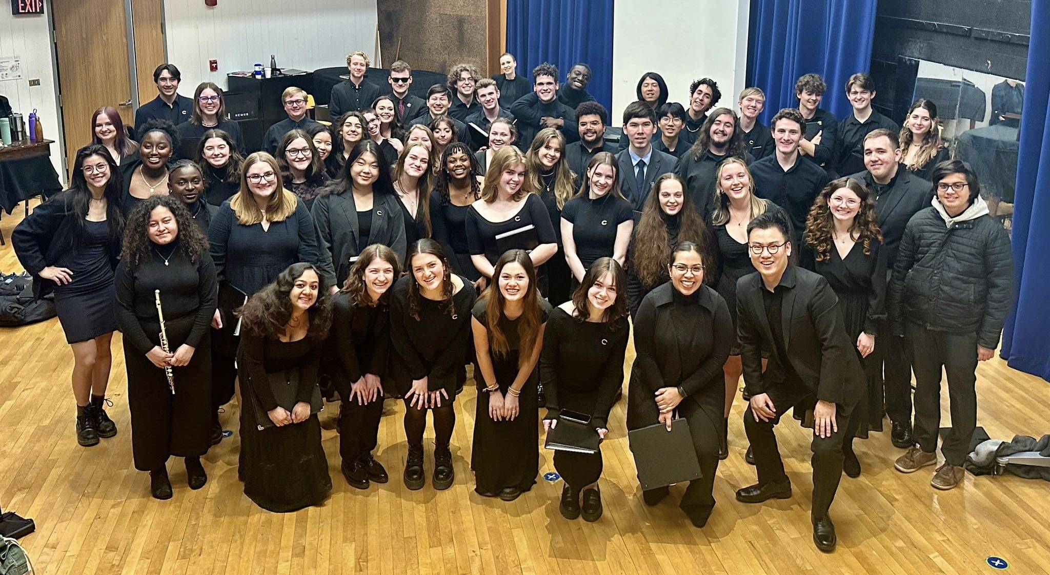 Lee with his Colgate University choir