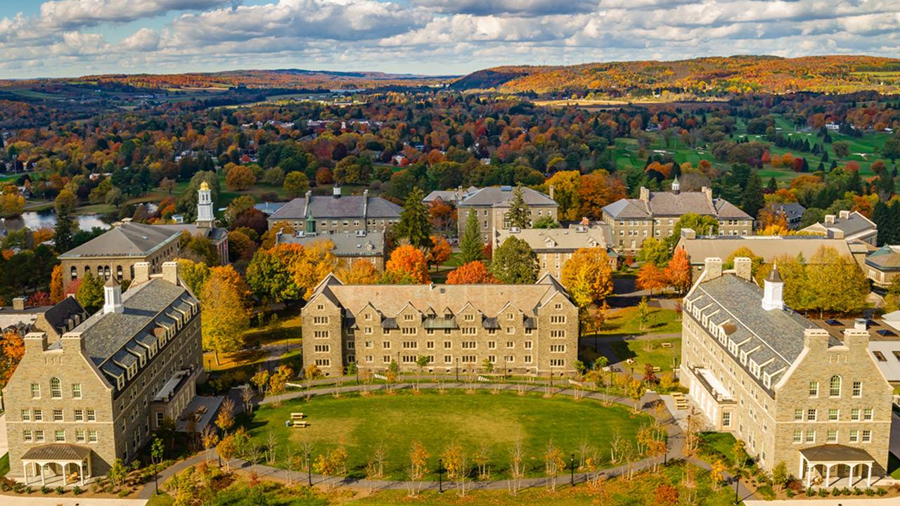 Campus in the fall