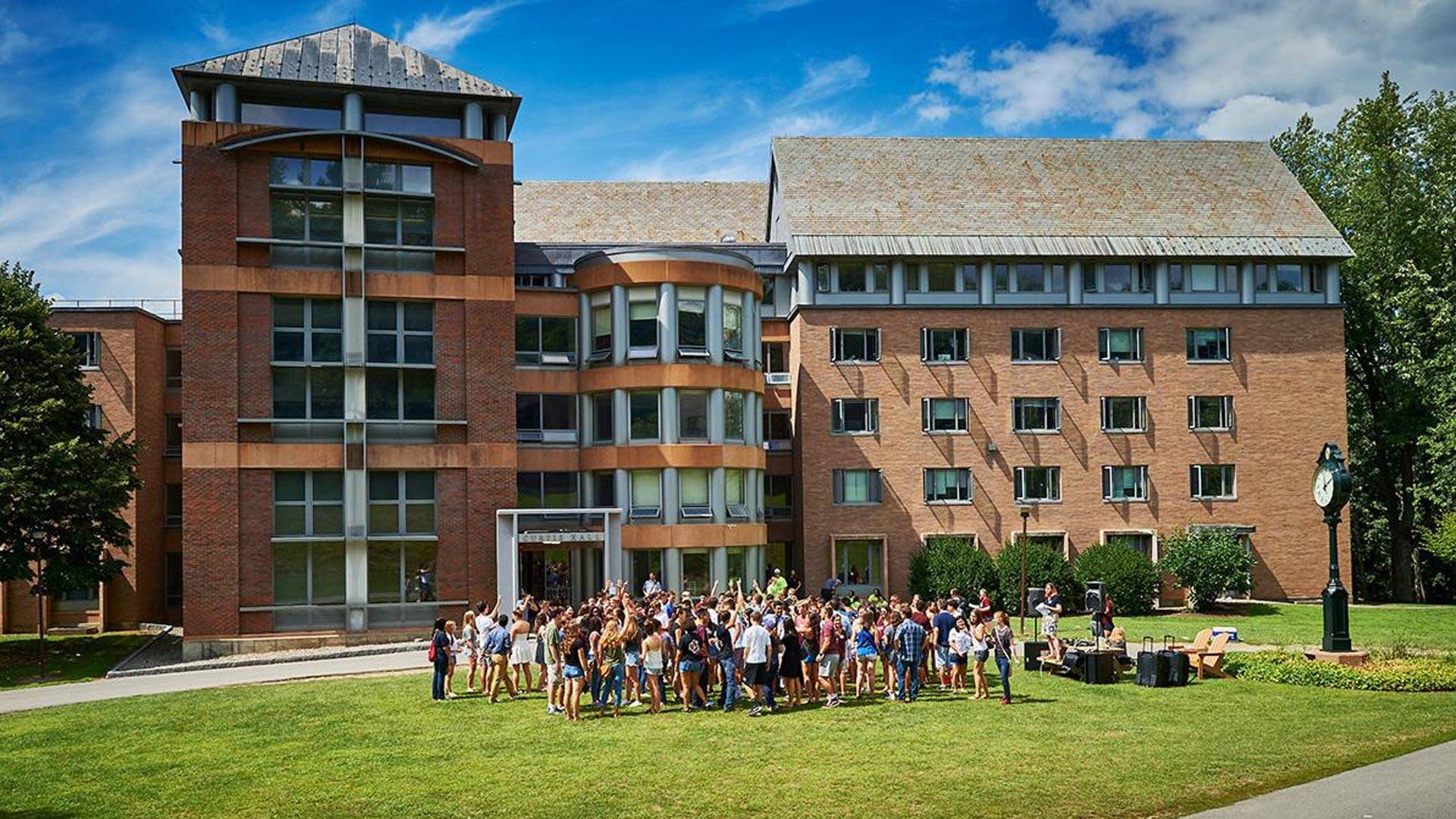 A view of Curtis Hall