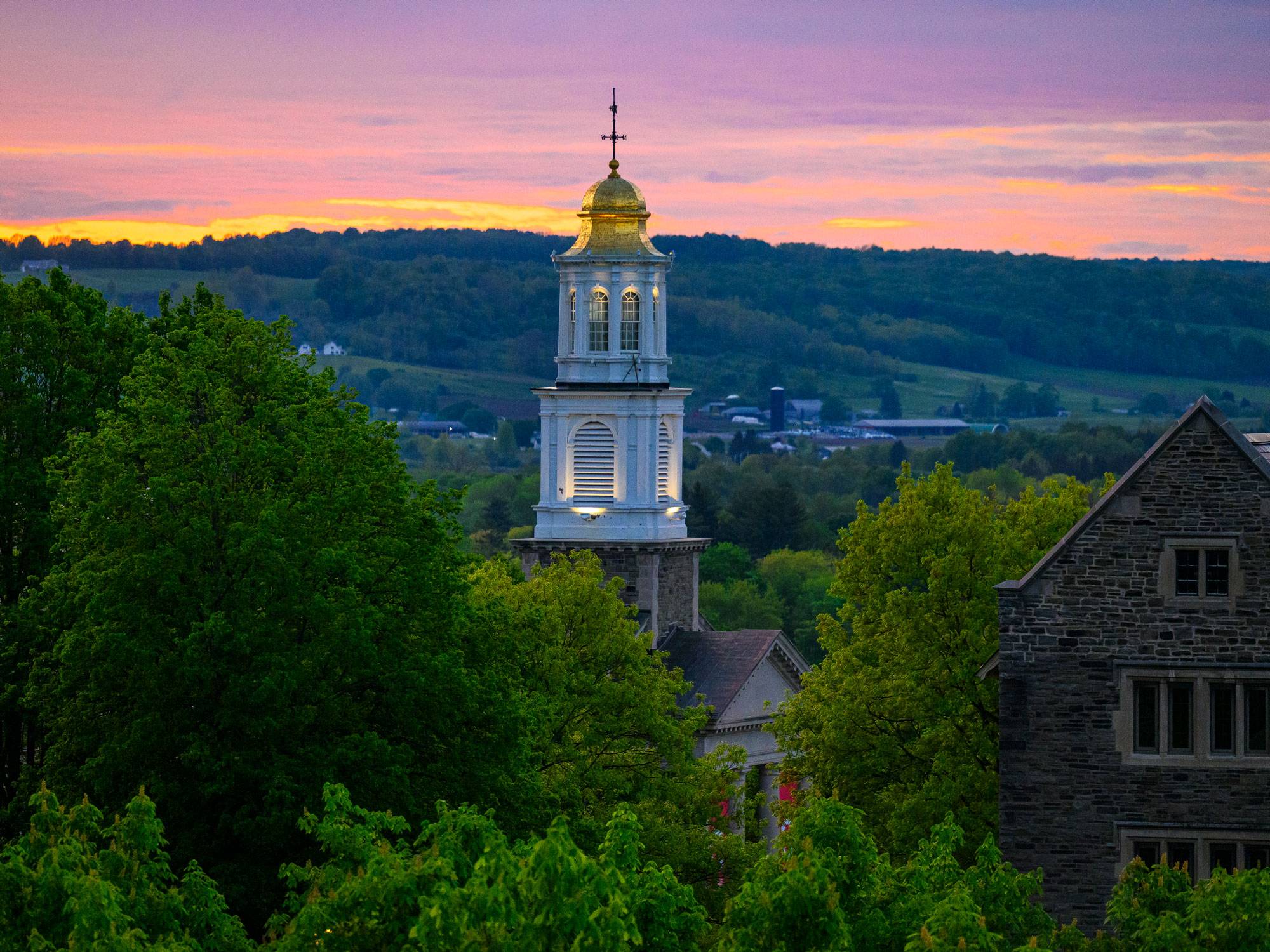 Chapel at sunset