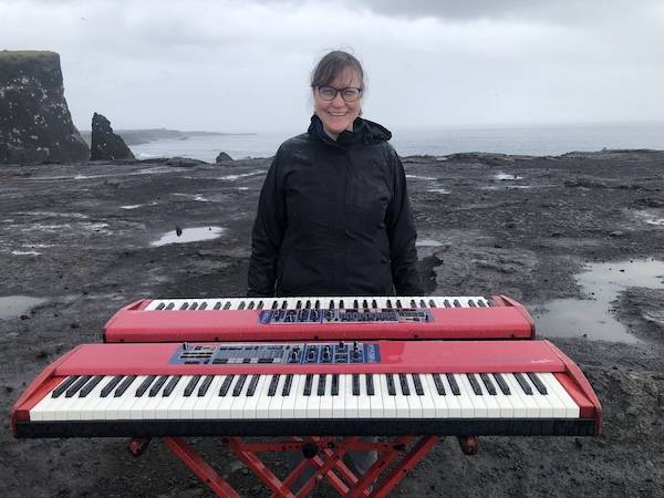 Professor Rebecca Shiner in Iceland