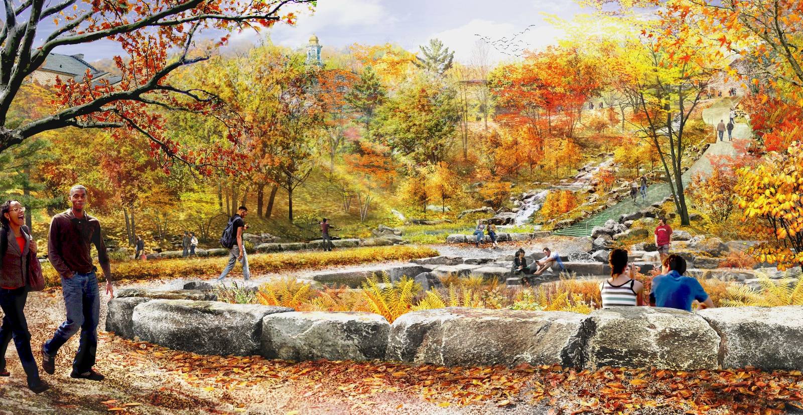 Rendering of the lower section of Peter’s Glen