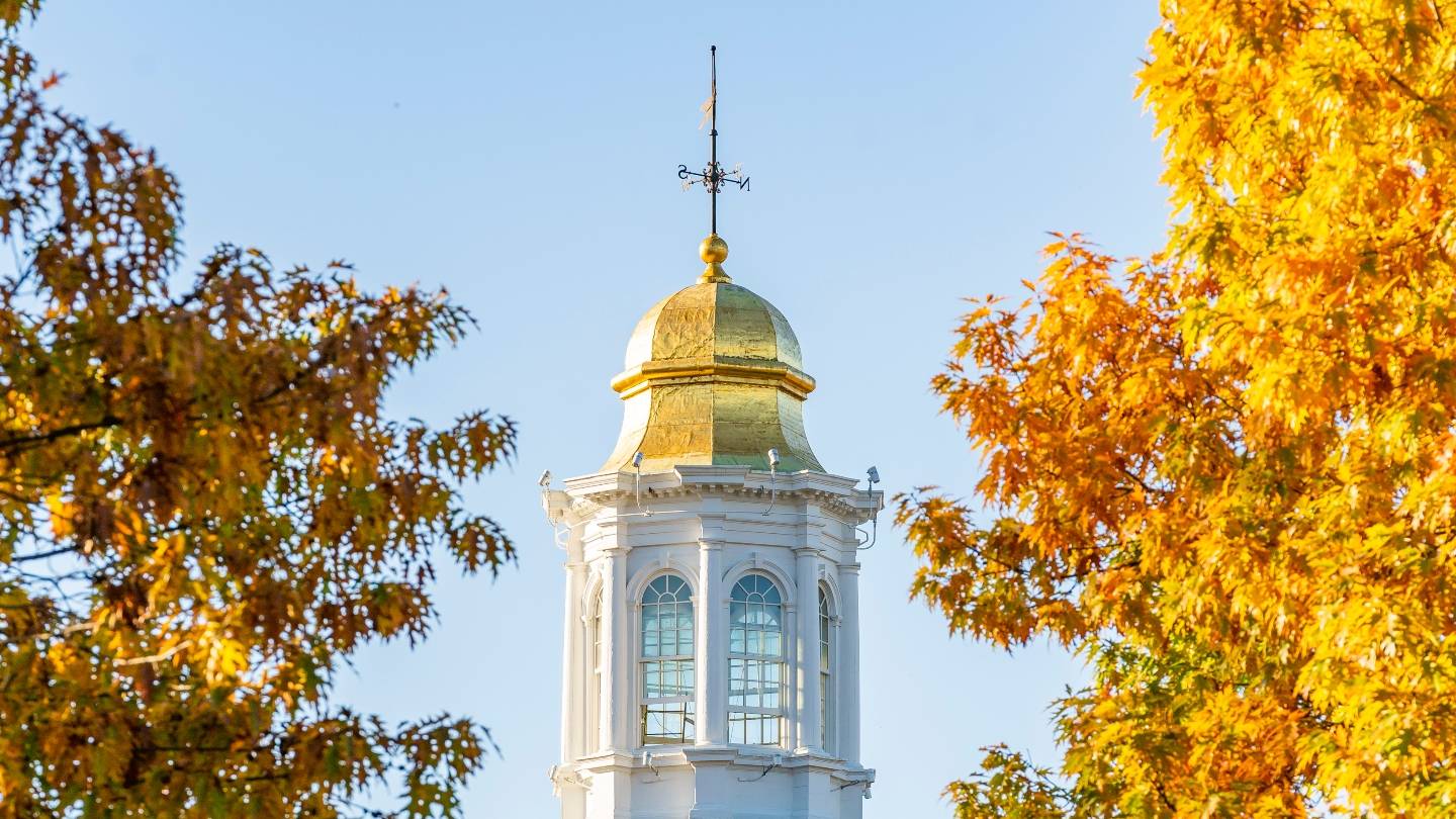 Sky over the Chapel during fall foliage