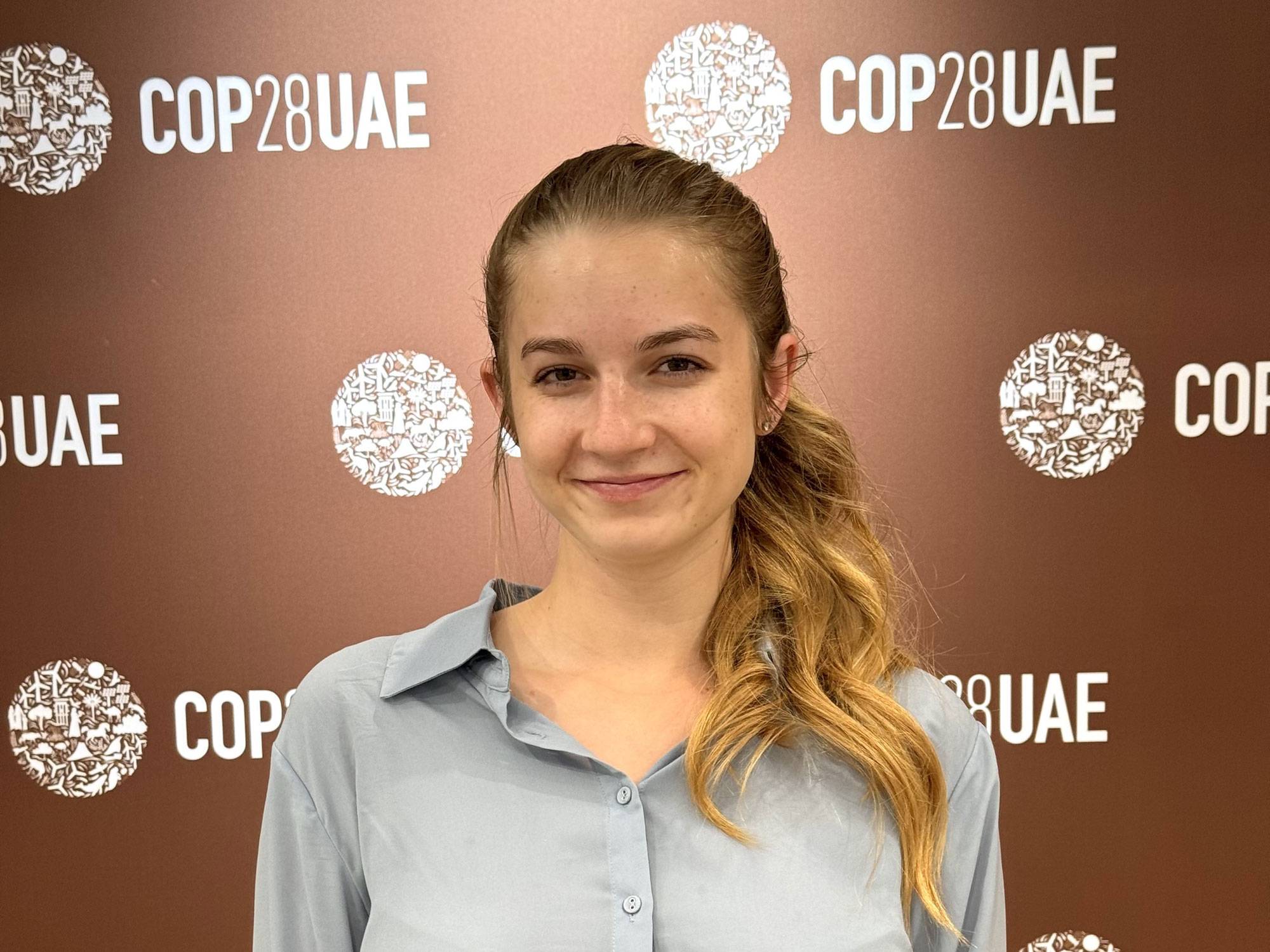 Emily Balog '24 at COP28