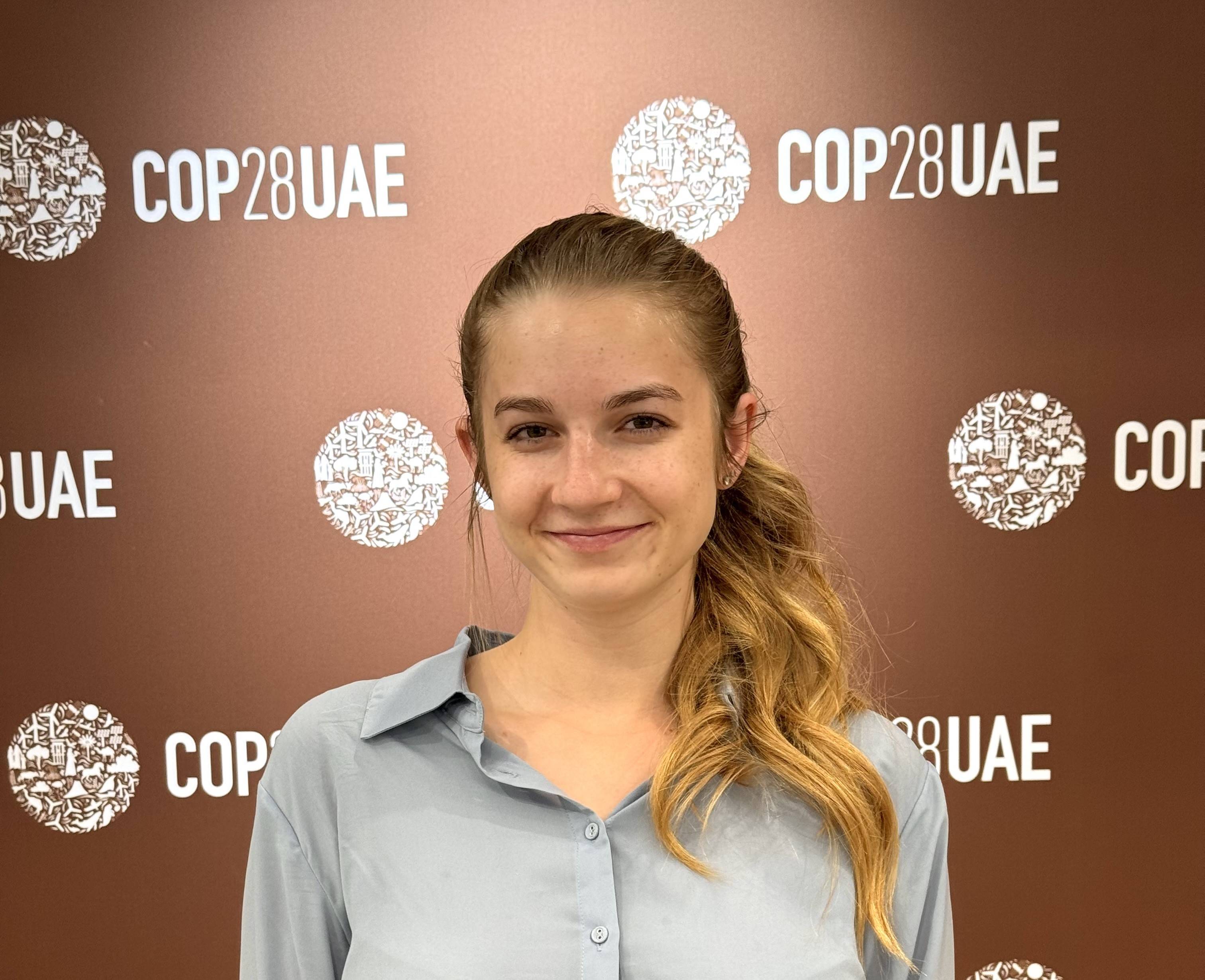 Emily Balog '24 at COP28