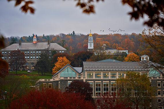 View of campus buildings