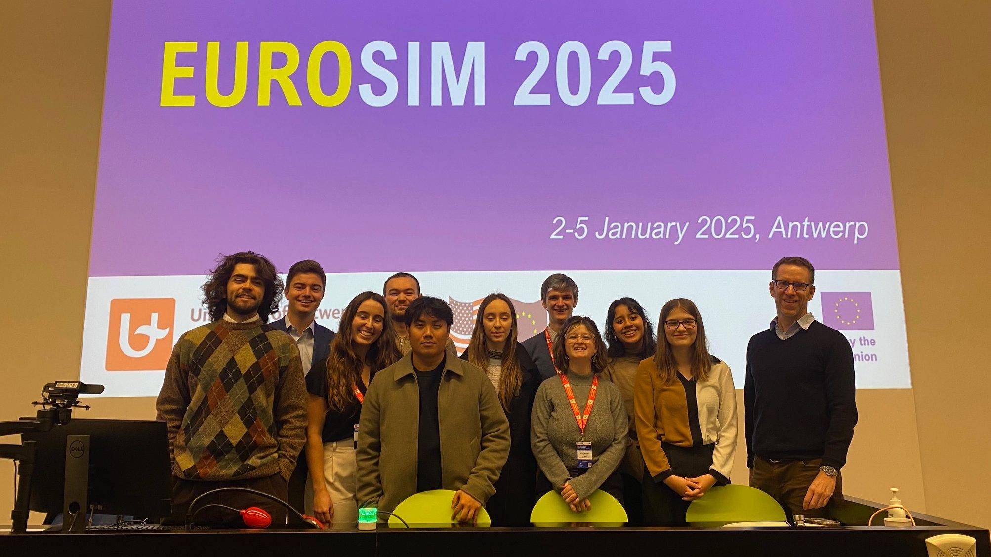 Bryan (Tai) Pham ’25 was awarded his second consecutive Best Delegate in a Special Role award as part of Colgate’s delegation at EuroSim 2025 on Jan 2–5, hosted by the University of Antwerp.