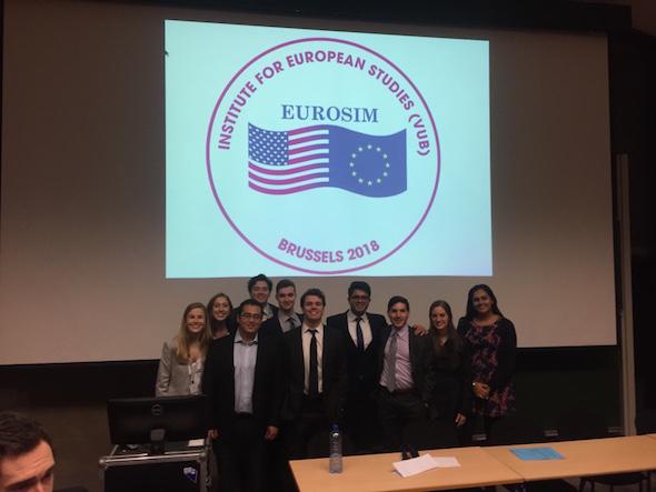 Eurosim 2018 Colgate Delegation