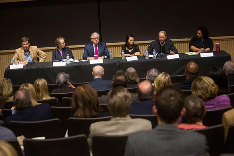 Members of the Media in the 21st Century panel.