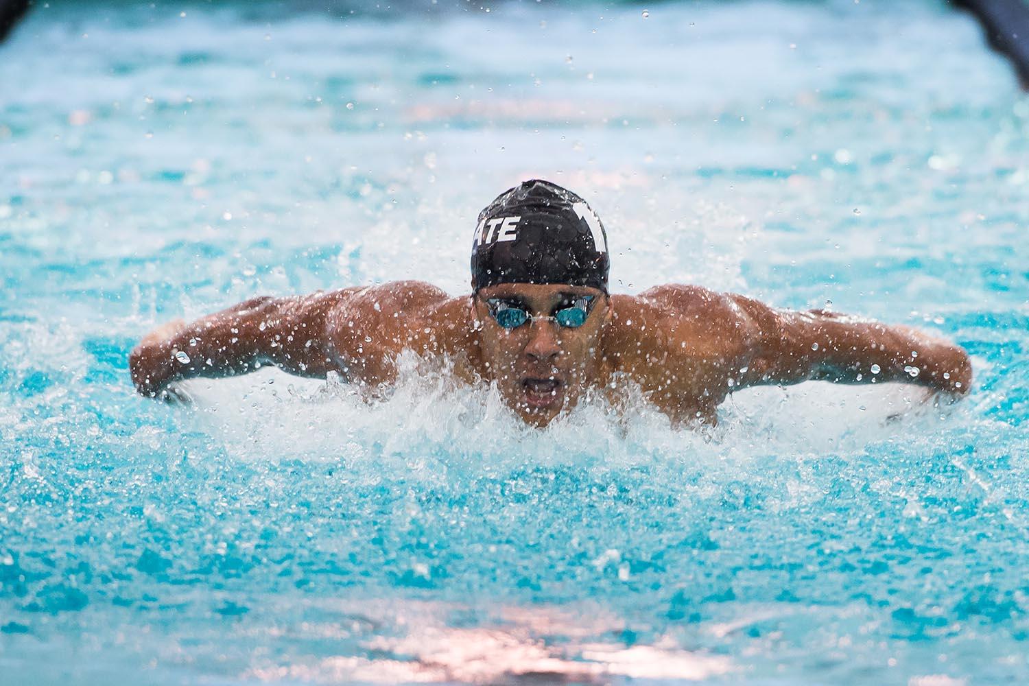 Swimmer in pool